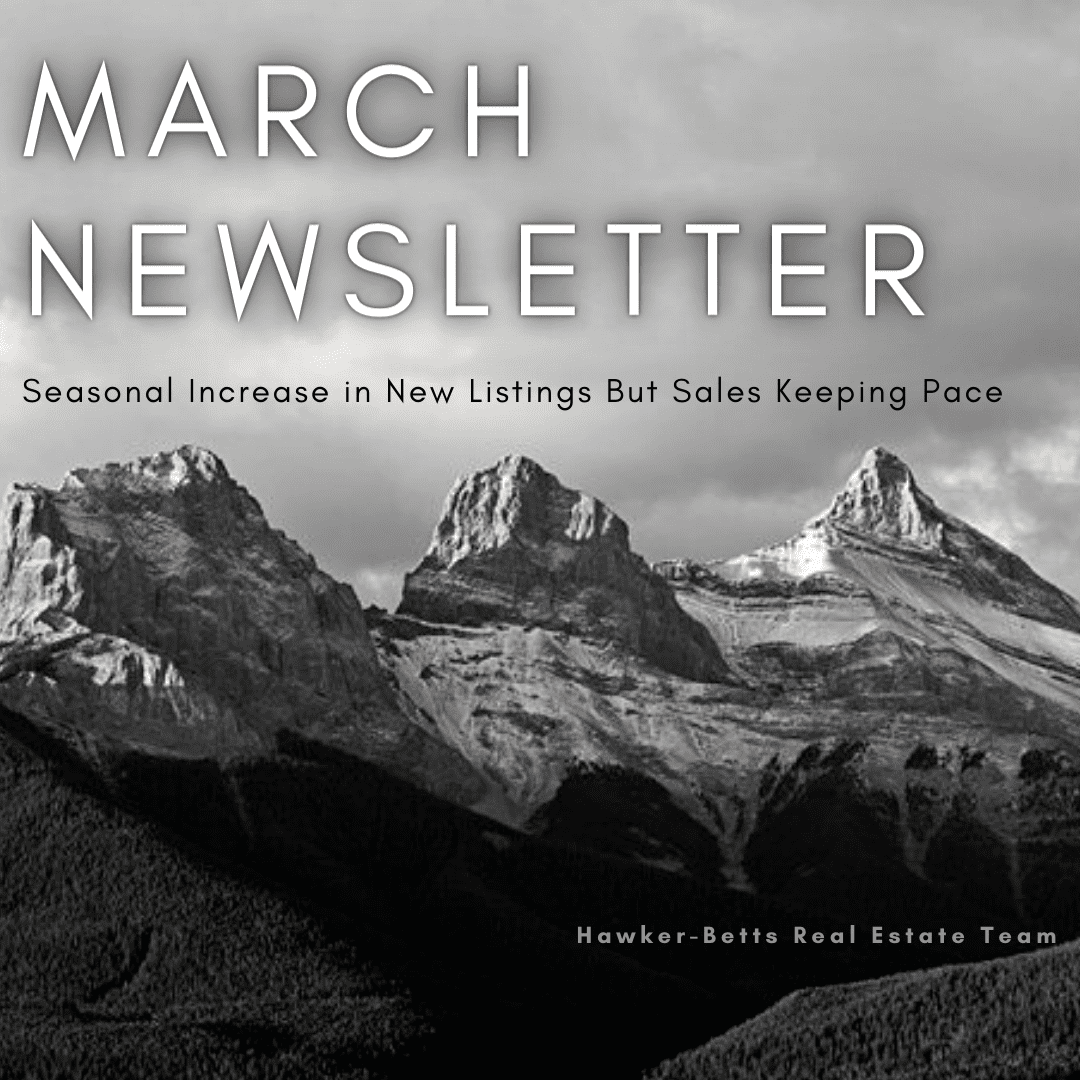 Newsletter post with three sister mountain peaks